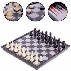 Шахматы, шашки, нарды 3 в 1 магнитные SC56810