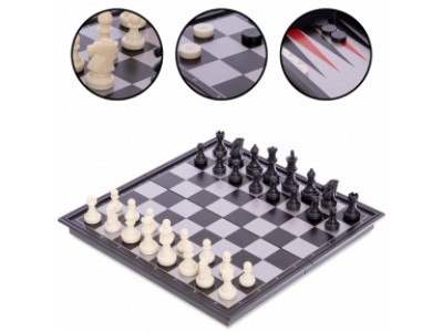 Шахматы, шашки, нарды 3 в 1 магнитные SC56810