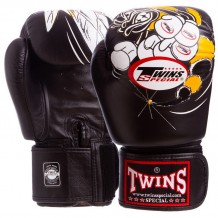 Перчатки боксерские кожаные TWINS FBGVL3-15